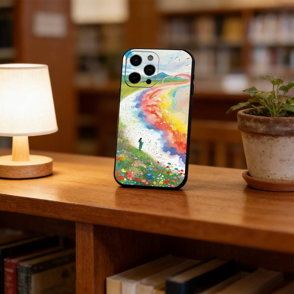 colorful Phone Case Silicone Soft For IPhone 17 16 15 14 13 12 11 X XR Plus Pro Max Plus