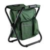 Backpack Cooler Chair Lightweight Large Capacity Folding Camping Stool for Travel Beach Hiking Picnic OD Green
