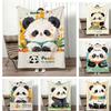 Painting Cute Panda Throw Lightweight G Flannel Blanket Soft Skinfriendly for Summer Cooling