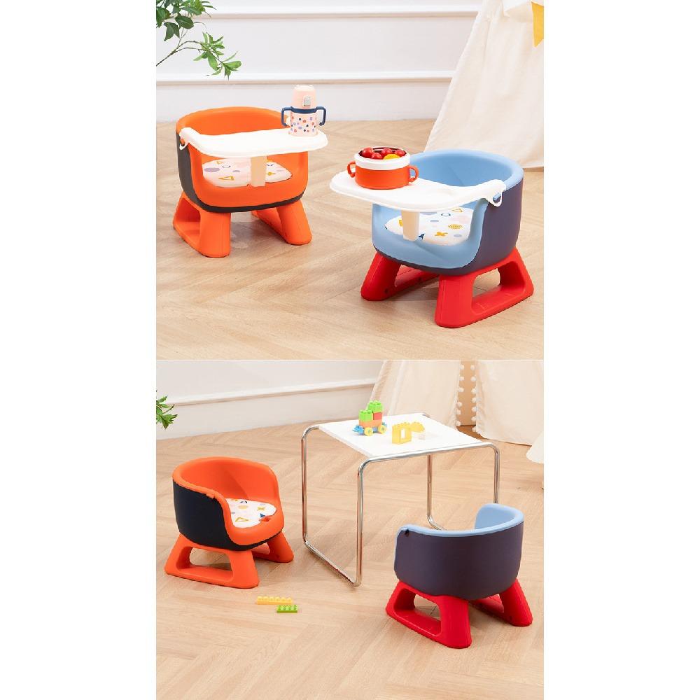Sedia da pranzo per bambini Rikang, Sgabello cigolante per bambini piccoli con schienale, Sgabello basso da pranzo per bambini, Seduta per l'apprendimento a casa per neonati