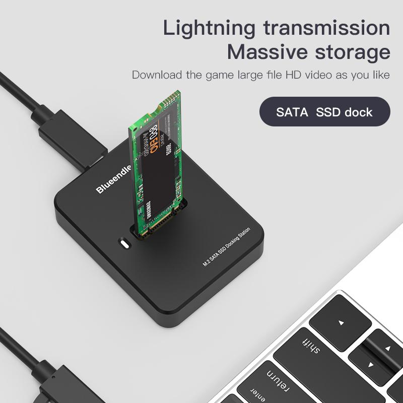 NVME SSD Case 10Gbps Online Reading Writing Speed SSD Enclosure Adapter Tool Free NVMe Adapter For M.2 NVME SD Docking Station