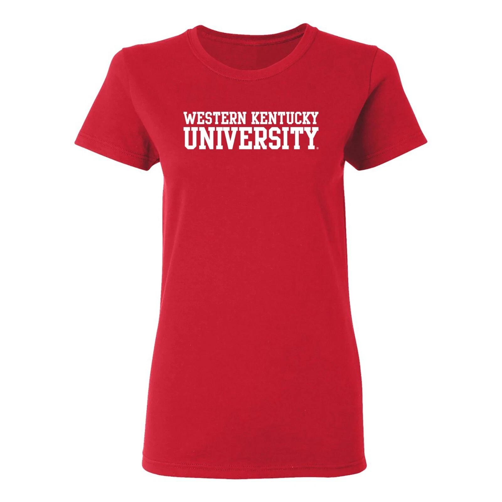 Western Kentucky University Hilltoppers Basic Block Women s T-Shirt - Red 3XL