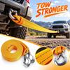 Reinforced Car Rope and Tie-Down Strap for Towing and Cargo Securing