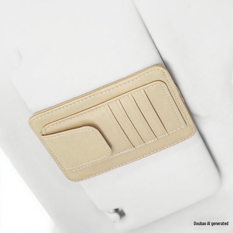 Multi-Functional Car Sun Visor Organizer: Glasses, Cards & Documents Holder