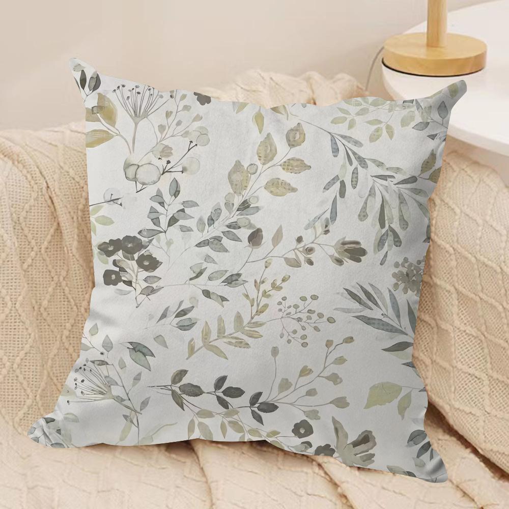 Retro Design Cushion Cover Silky Short Plush Sofa Pillow Cover Hidden Zipper Soft Dustproof Case for Home Decor