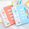 A5 Spiral Notebook with Dividers: 50K Thick Loose-Leaf Student Draft Book