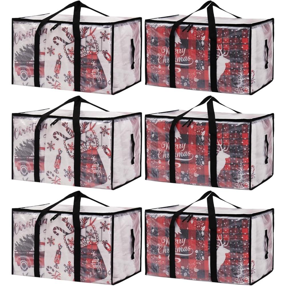 

Moving Bags Heavy Duty Extra Large, Alternative for Moving Boxes & Moving Supplies, Storage Bags for Clothes with Handles & Zippers(Clear, 6 Pack)