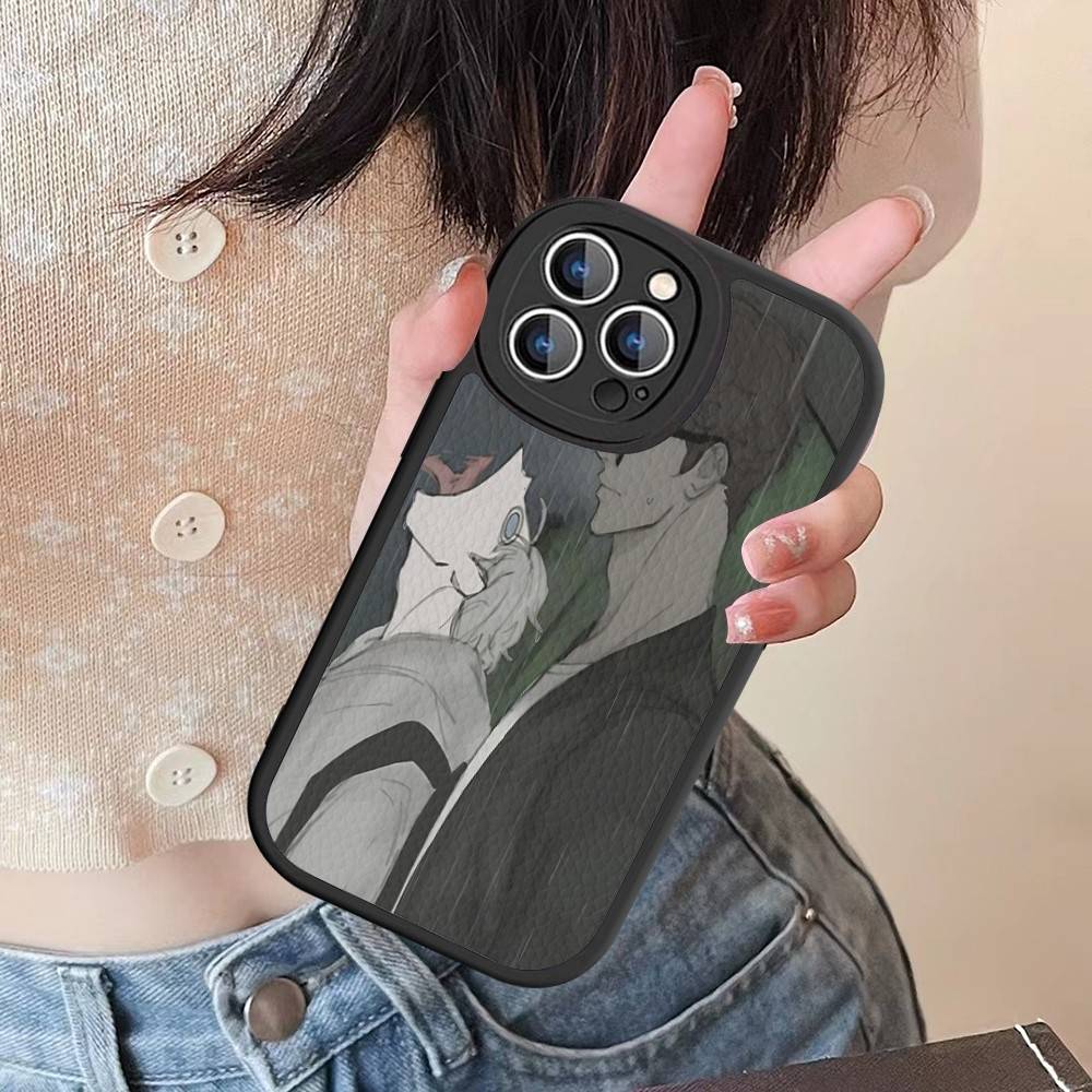Nerd Project Bl Anime Leather Phone Case For IPhone 16 14 15 Pro Plus 13 12 11 Pro Max Silicone Cover