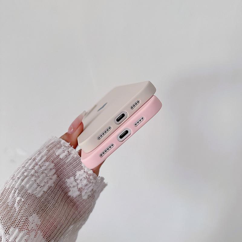 Love Candy Color Silicone Soft Case For iPhone 16 16E 15 14 13 12 11 Pro XS Max X XR Plus Ultra Thin Matte Back Cover Caso Shell