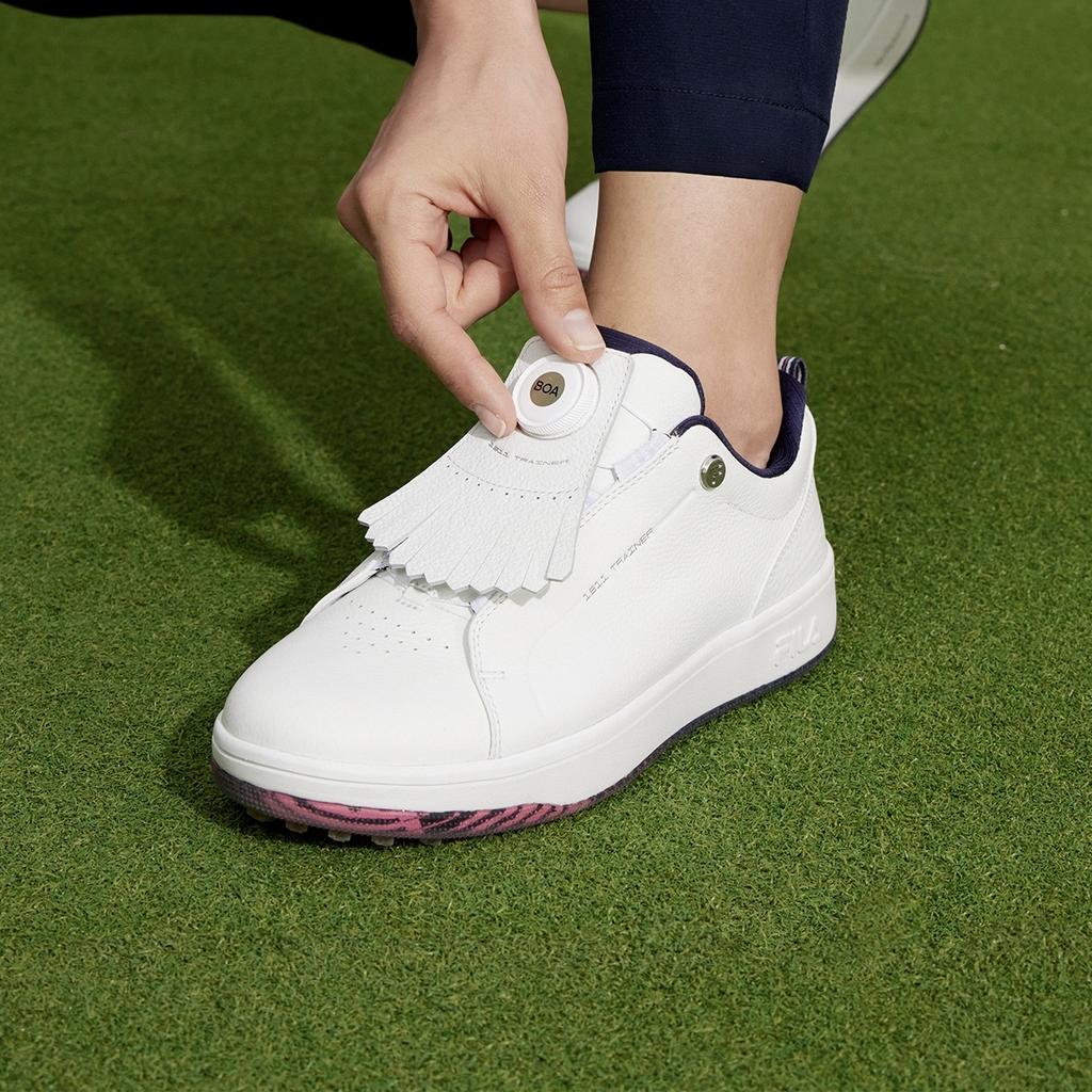FILA GF 1911 Trainer Comfortable Versatile Shock Absorbing Non-Slip Low-Top Golf Shoes Women sneaker Bright-White A12W421702FBW