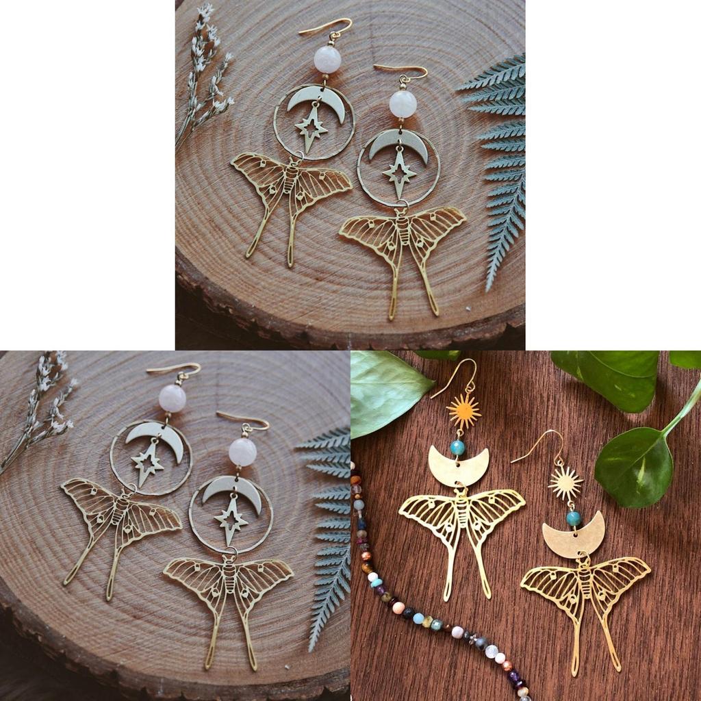 Jewelry Earrings With Star And Moon Design For Women Fashion Accessories
