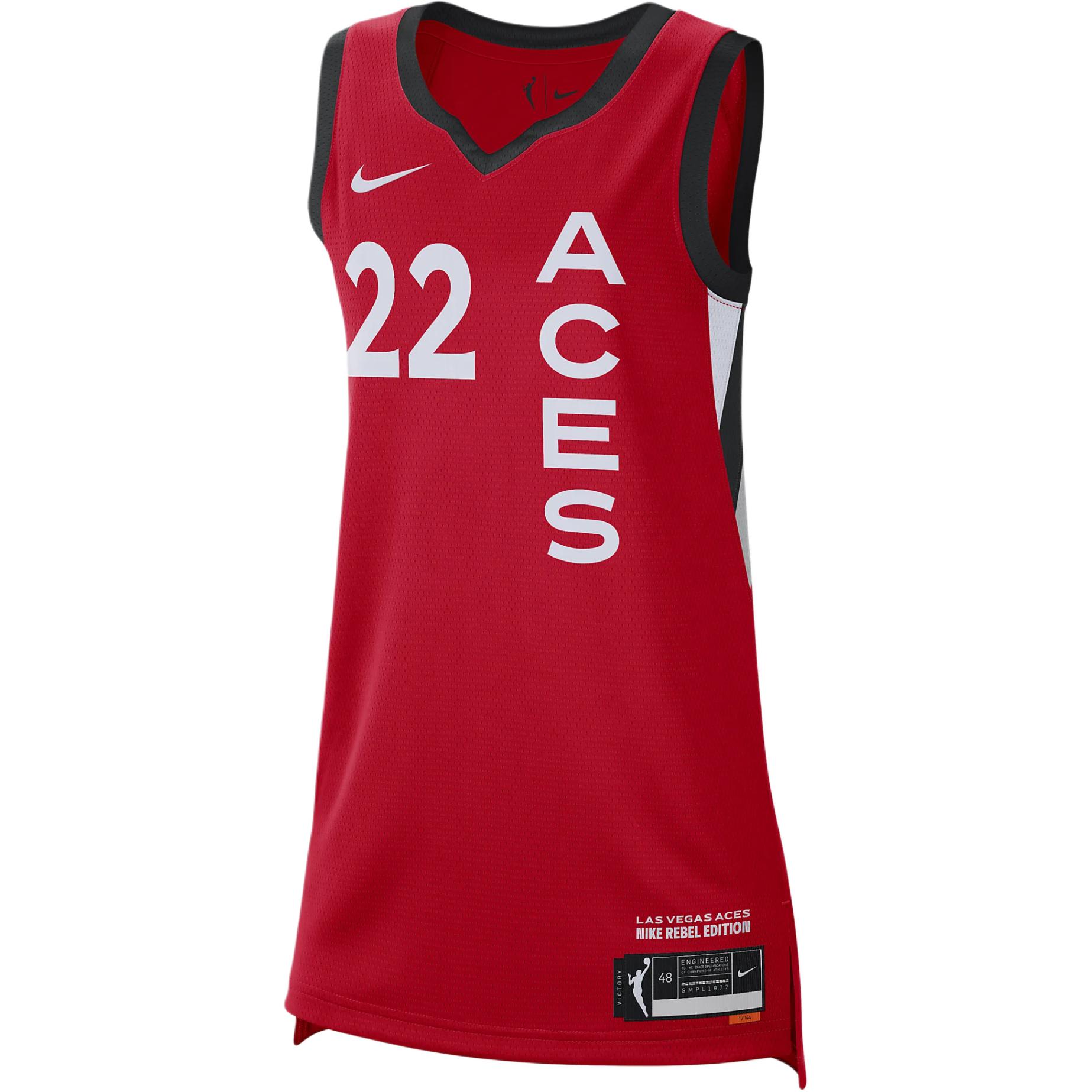

Новая майка Nike A ja Wilson Las Vegas Aces 2024 Rebel Edition Nike Dri FIT Wnba Victory HQ8559-657 XL(16-18)