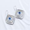 Tanzanite Gemstone 925 Sterling Silver Jewelry Handmade Dangle Earrings 2.44" EE-71-14