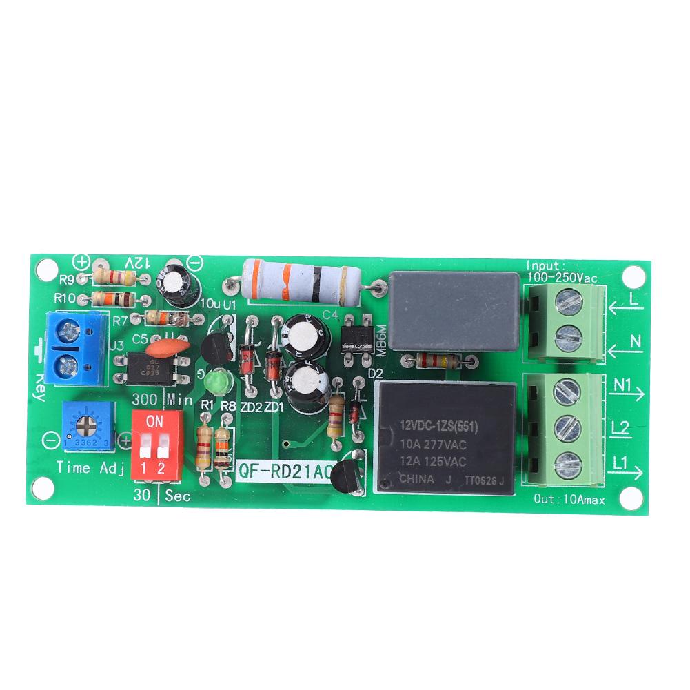 

100220V AC Delay Off Time Relay Module Timer Switch Board 0300min
