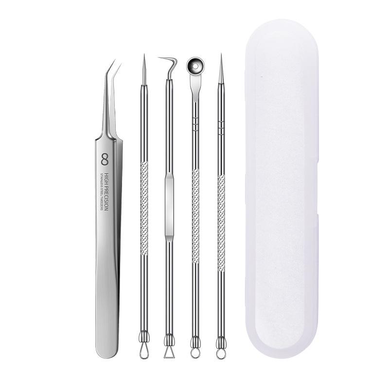 8-częściowy zestaw narzędzi ze stali nierdzewnej do usuwania zaskórników i trądziku