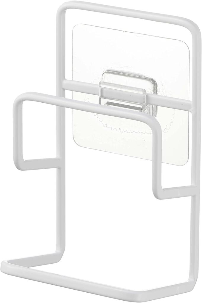 Yamazaki Film Hook Sponge Holder Double White Approx. W7.3 X D6 X H13cm (excluding Film Hook) Tower Sponge Holder Easy Installation In Your Preferred
