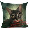Cat Cushion Cover Kitten Printed Linen Throw Pillows Living Room Sofa Decor Throw Pillows Home Decoration Pillowcase Xcm