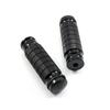 1 Pair Universal CNC Aluminum Motorcycle Rear Foot Pegs M8 Anti-Slip Footrests Pedals for Yamaha for Honda for Kawasaki Motorbike Passenger Modify