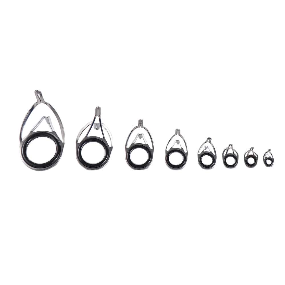 Eye Guides Line Repair Kit Wire Loop Fishing Rod Guides Tips Eye Rings Stainless Steel Circle Ring