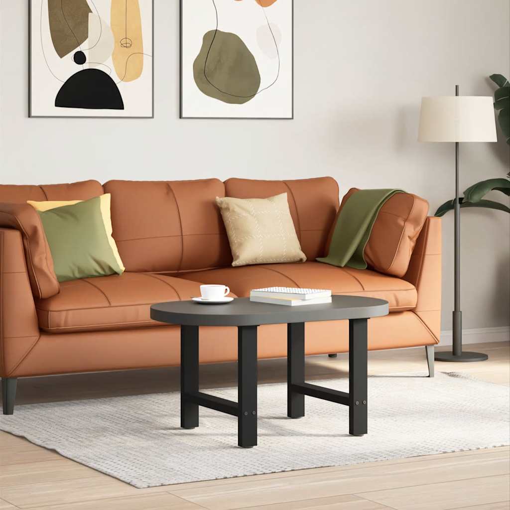Vidaxl Nogi Do Stolika Kawowego, Czarne, 2 Szt., 60X(42-43) Cm, Stal