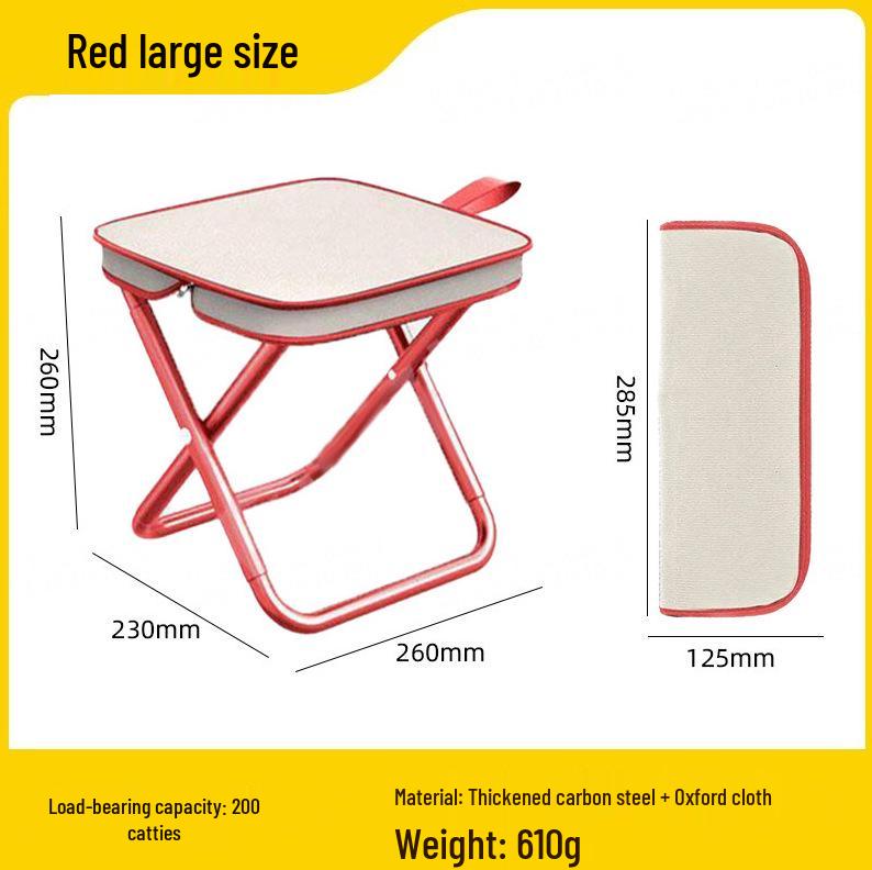 Compact Portable Outdoor Folding Chair and Stool for Camping, Picnics, and Fishing