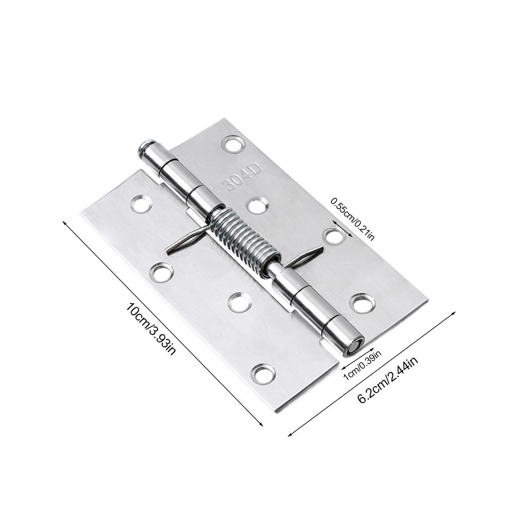 Stainless Steel Self Closing Spring Door Hinge Adjustable Hinge For Cabinets Door Closer Automatic Rebound Hinge for Bedroom