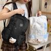 Schoolbag Outdoor Hiking Mountaineering Bag Niche Polka Dot High Value Large Capacity Backpack Women's Casual Backpack College Student School Bag