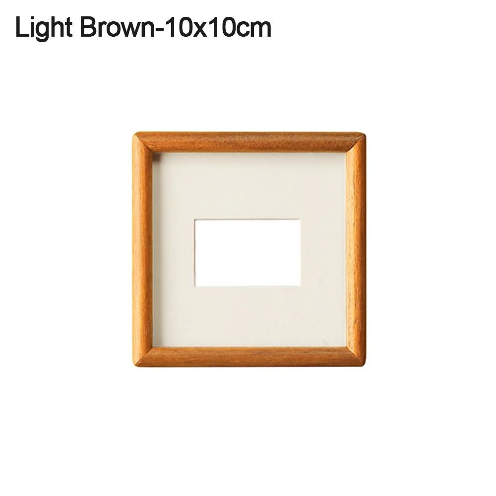 New 6/7/8 Inch Black Walnut Photo Frame Real Wooden Handmade Mortise Tenon Photo Frame Simple Picture Frame