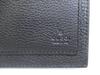 Authentic GUCCI Embossed Logo Black Leather Bifold Bill Wallet Compact Wallet #b233  Open box