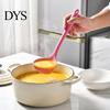 Ergonomic Cooking Spoons Pink Kitchen Utensil, Food Grade Silicone Tool, Non-stick Heat Resistant Baking Spatulas Cookware, Handle Kitchenware