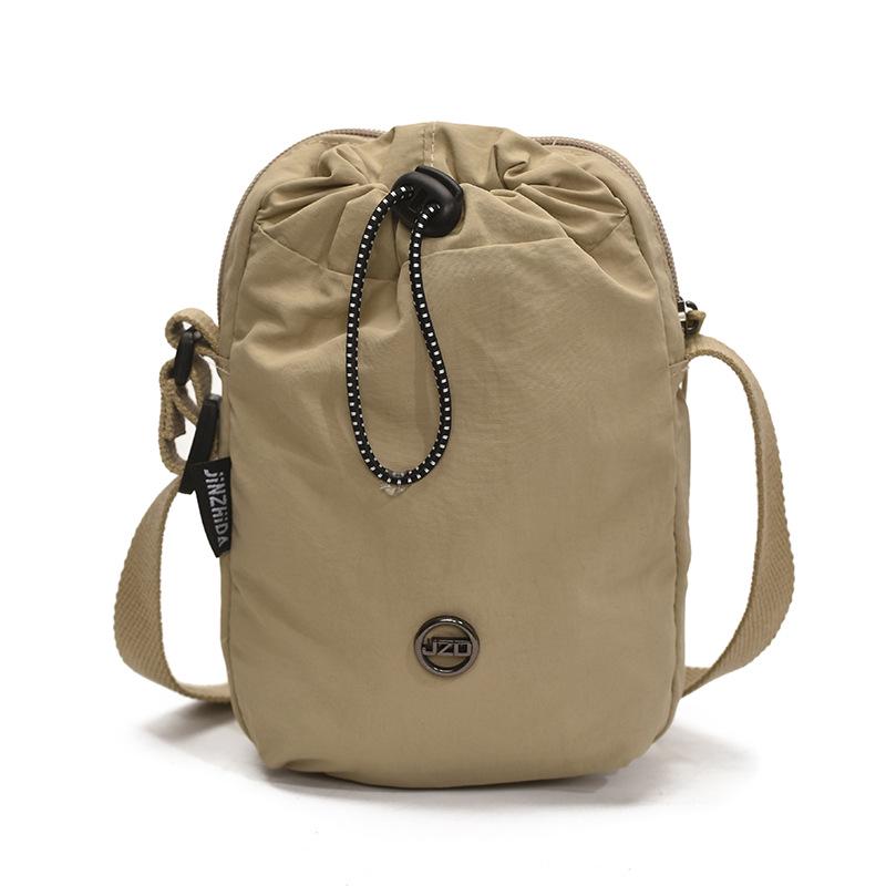 Women's Lightweight Crossbody Nylon Bag for Sports and Bottles