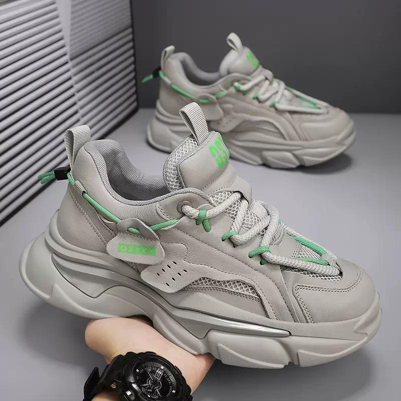

Men s shoes autumn high-end sense breathable sports dad shoes dissolve men s platform work casual trendy shoes 44