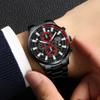 Men's Watch Men's Black Sports Quartz Watch Men's Business Casual Watch Gift for Father