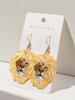 New Cartoon Lion Acrylic Print Drop Earrings for Women Funny Leo Animal Hanging Earring Fashion Party Jewelry Gifts