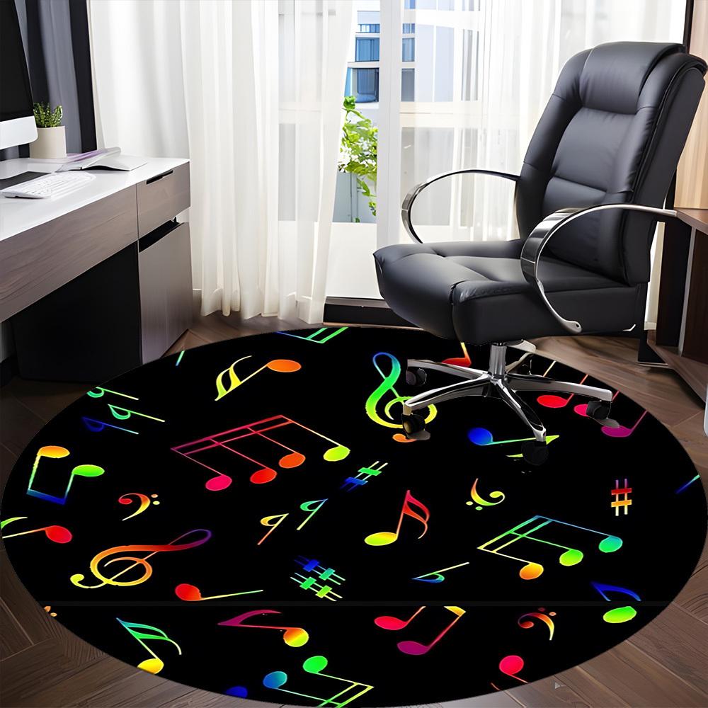 1pc Music Notes Carpet for Office, Non-slip, Soft and Durable Office Rug, Perfect for Office Yy260128004