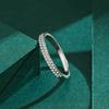 Modian Classic Design Sparkling Cubic Zirconia Ring Real 925 Silver Female Wedding Band Finger Rings For Women Jewelry