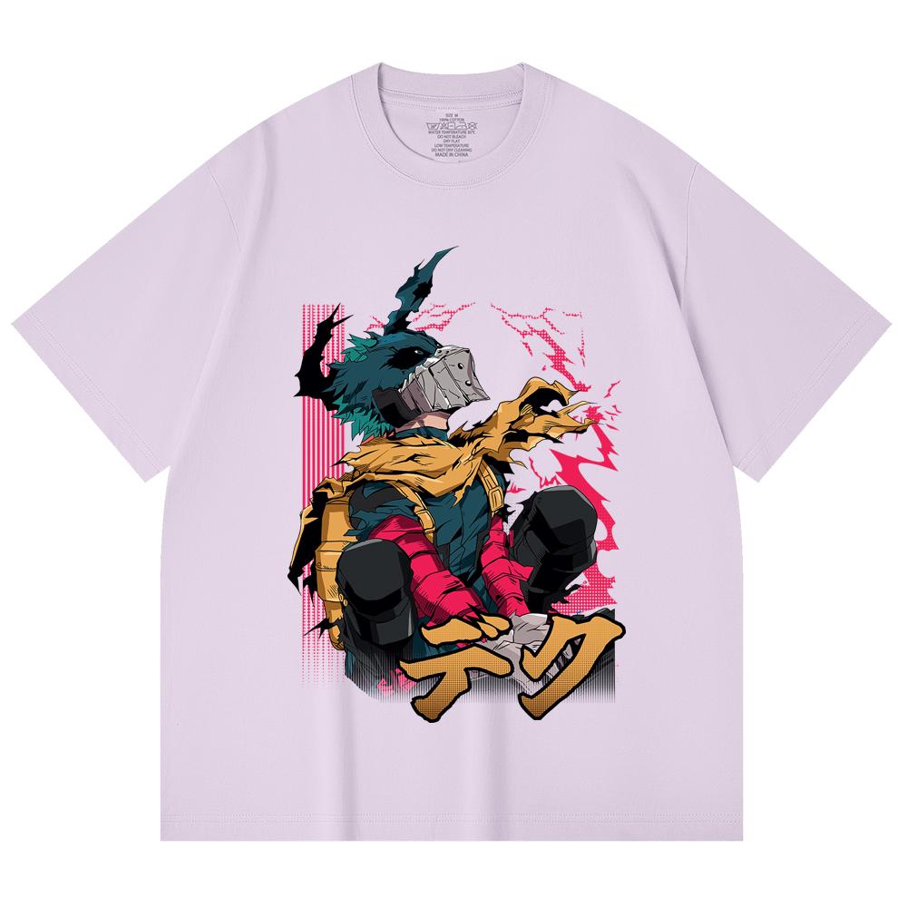 230 Gsm 100% Cotton My Hero Academia V16 Deku Print Unisex Heavy Cotton T Shirt