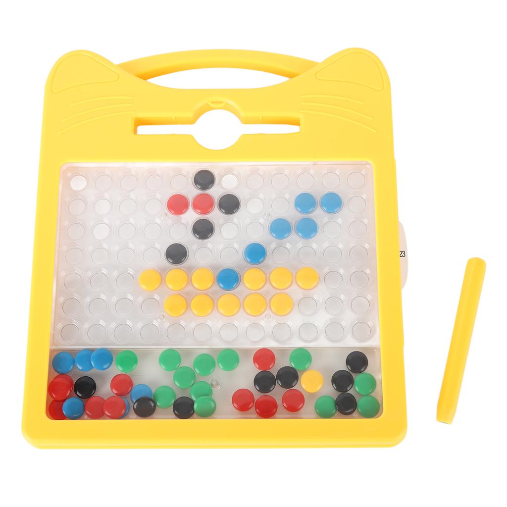 Magnetic Drawing Board Plastic Educational Cat Shape Magnetic Dot Art Toy for Kids Children