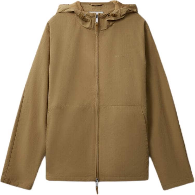 

Calvin Klein Minimalist Comfortable Versatile Casual Waterproof Windproof Hooded Jacket Men Jacket Khaki 40EM585-QR1 L