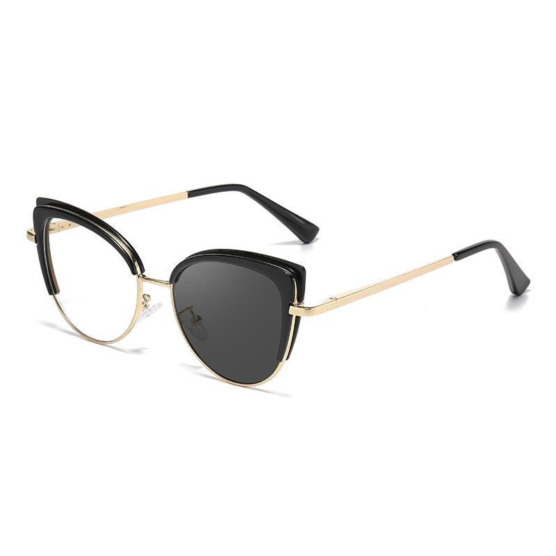 YL Women s Photochromic Cat-Eye Optical - Outdoor Trendy Sun Shades HL-95017 c-4419 легкий средний орхидеи