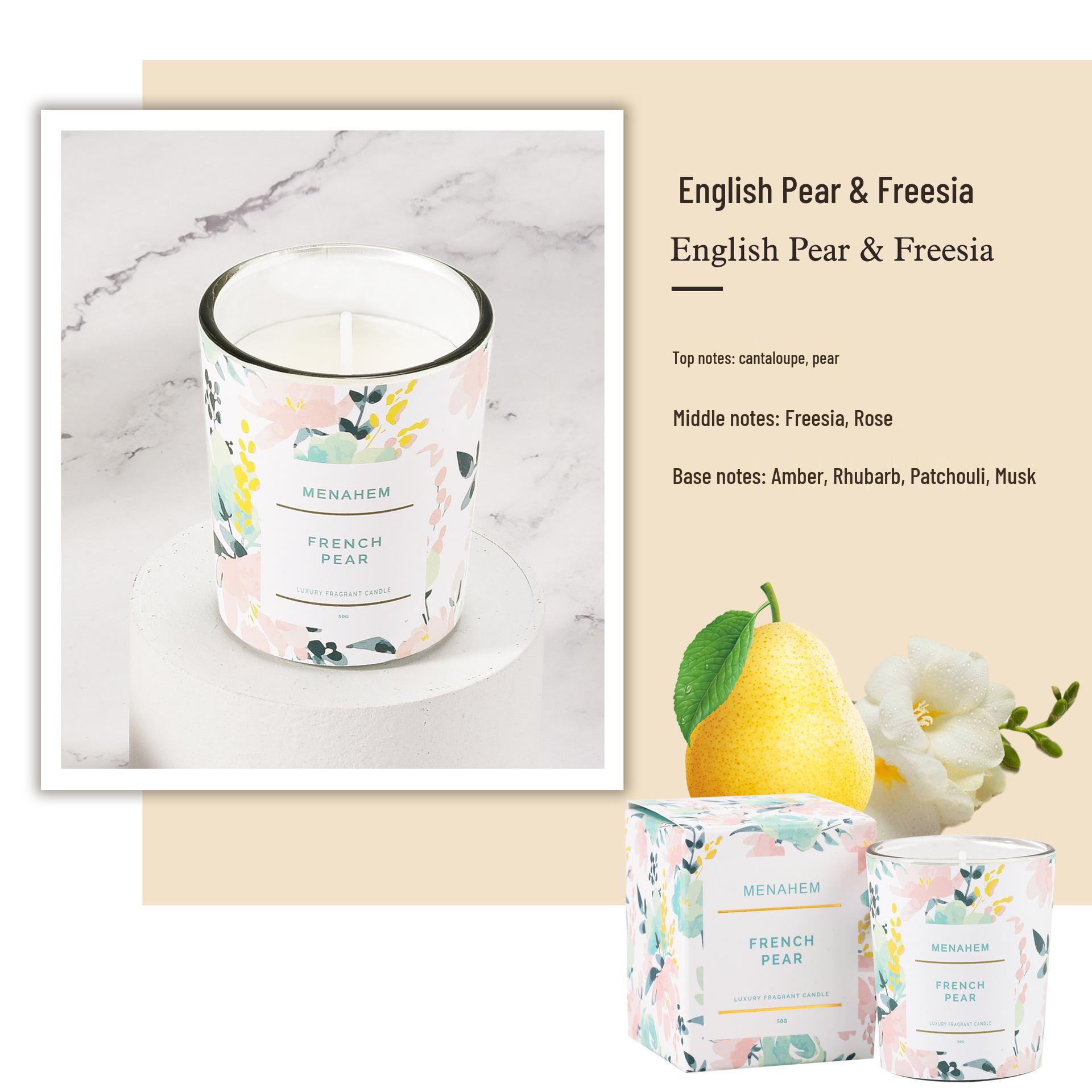 New Smokeless Soy Wax Aromatherapy Floral Scented Candles with Exquisite Packaging - Perfect Party Favors