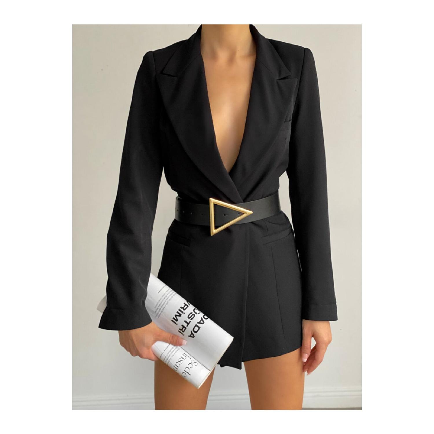 

Triangle Gold Detailed Belt 95 CM чёрный