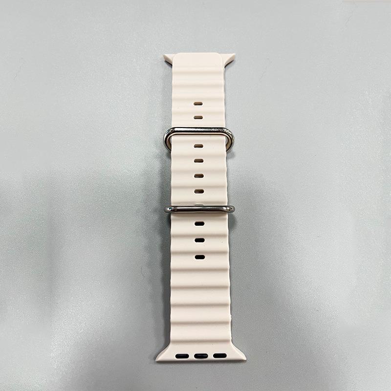 Silicone Ocean Band for Apple Watch Series 8/9/10 Ultra