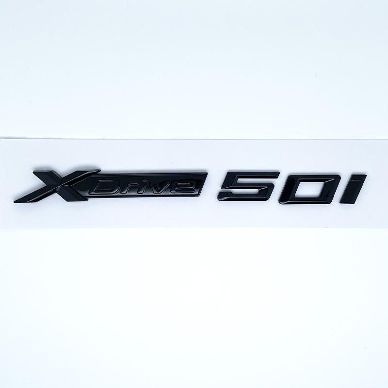 Xdrive 50i 50d 55i 55d Car Fender Emblem Trunk Badge Sticker For BMW X1 X3 X4 X5 X6 X7 Logo Accessories