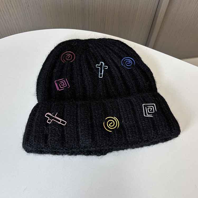 Autumn and winter personalized knitted hat sweet decoration cute wool hat women's outdoor cycling warm cover hat