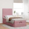 VidaXL Ottoman Bed Frame with Pink Mattress 90x190 Cm Velvet, Bed Frame, Upholstered Bed Frame, Ottoman Bed Frame 3313372