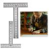 Precision Right Angle Ruler Stainless Steel Mini Framing Ruler T-Shaped Ruler  Framing Gauge
