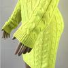 Women's Long Pullover Sweater Dress Long-sleeved Slim Clothes