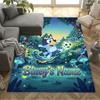 Bluey's Soccer Fun Customizable Name Carpet Design for Outdoor Balcony Hallway Decorate room Anti-slip Rug Anime Office Decor