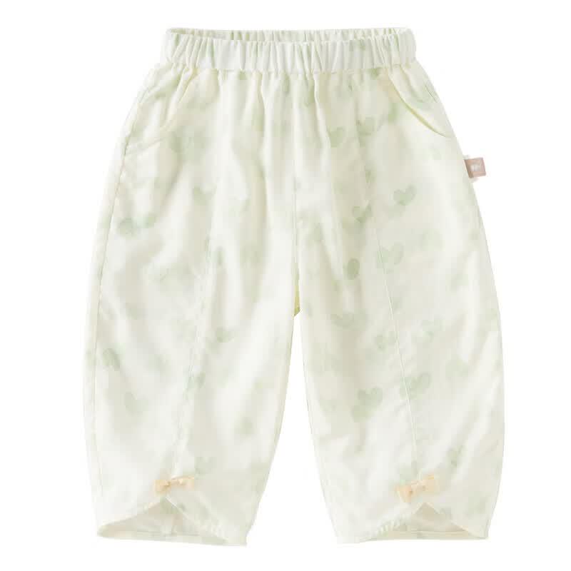 DAVE & BELLA Girls' Tencel Lyocell Cropped Harem Pants